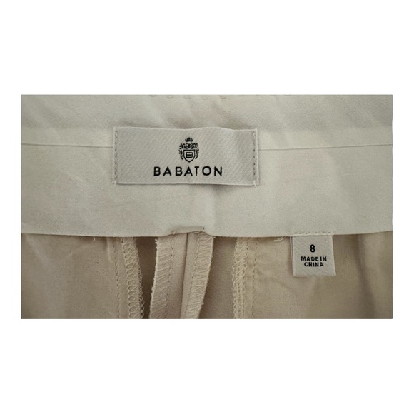 Babaton by Aritzia Pleated Pants Matte Pearl Women’s Size 8 - Picture 5 of 7